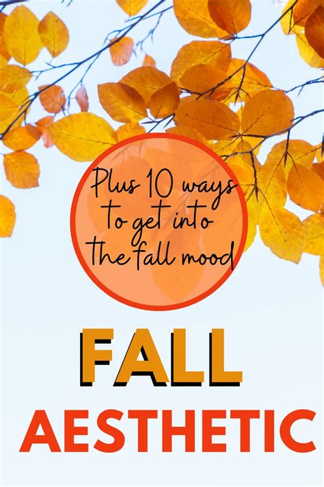 Fall Aesthetic Plus 10 Ways To Get In The Mood For Fall Get In The