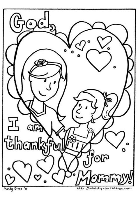This coloring page is a great way to have kids show their moms how much they love them. Religious Mothers Day Coloring Pages at GetDrawings | Free download