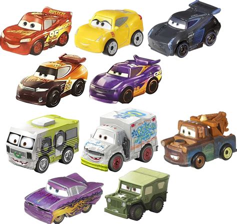 Disney Pixar Cars Mini Racers 10 Pack Amazonfr Jeux Et Jouets