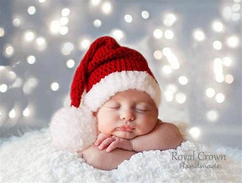 Baby Christmas Hat Santa Baby Hat First Xmas Outfit Santa Etsy Baby