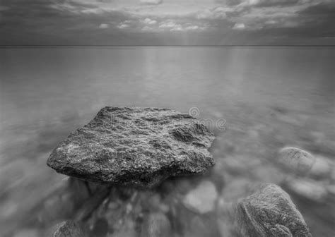 Rocky Sea Shore At Sunrise Beautiful Seascape Stock Image Image Of