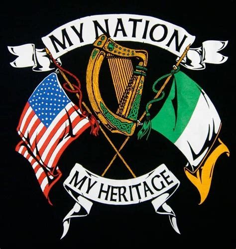 My Nation My Heritage Irelandamerica Short Sleeved T Shirt ⋆ Celtic