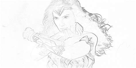 Gal Gadot Wonder Woman Coloring Pages