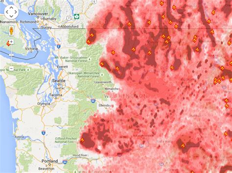 Washington State Fire Map Photos