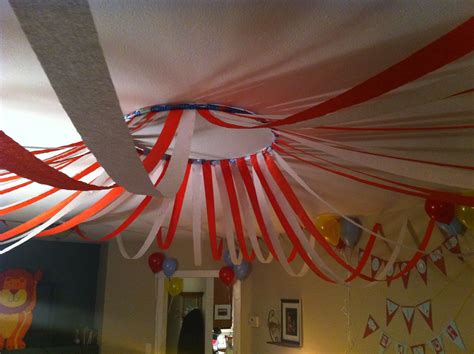 Our team of experts narrowed down the best canopy tents on the market. Circus tent canopy - hula hoop and streamers | Diy tent ...