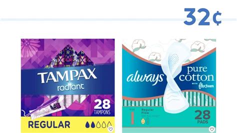 Tampax And Always Feminine Care 32¢ At Target Southern Savers