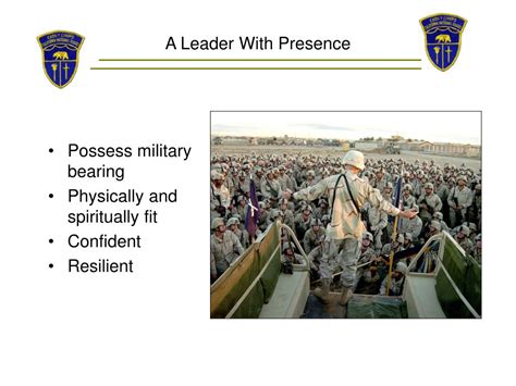 Ppt Fm 6 22 Army Leadership A Leader Of Character With Presence And