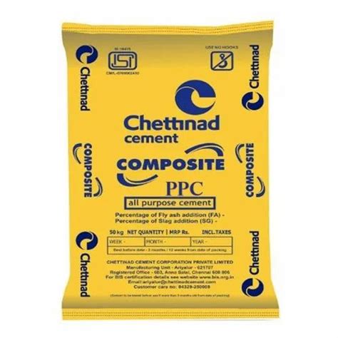 Chettinad Ppc 43 Grade Cement At Rs 440bag Chettinad Cement In