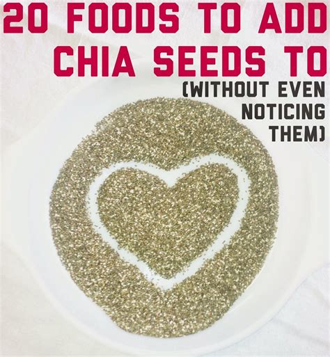 20 Ways To Eat Chia Seeds Without Even Noticing Eating Chia Seeds Chia Seeds Chia