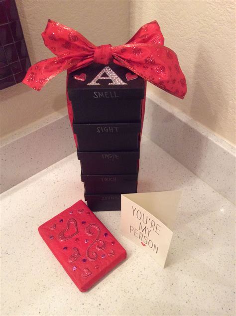 A valentine's day gift for him shouldn't be about the money. My creative valentines gift for him: a box for each of the ...