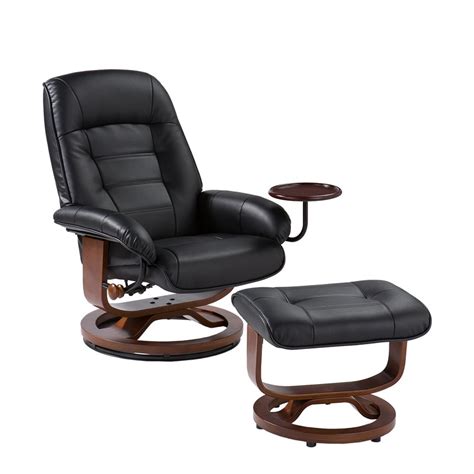 Find great deals on ebay for leather chair and ottoman. Bonded Leather Birch U Base Swivel Glider Reclining Chair ...