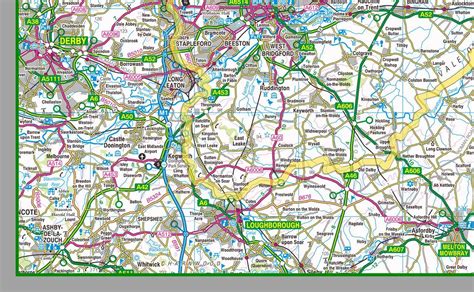 Nottinghamshire County Map County Map Nottinghamshire Map