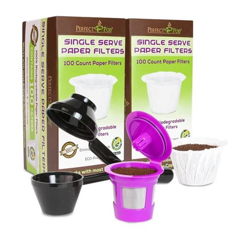 Perfect Pod Single Serve Value Pack Includes Reusable Coffee Filter Cup