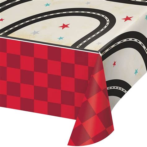 Vintage Race Car Party Tablecover Tablecloth Click Save Smile