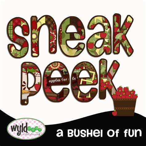 Wyld Peas Designs: Sneak a Peek