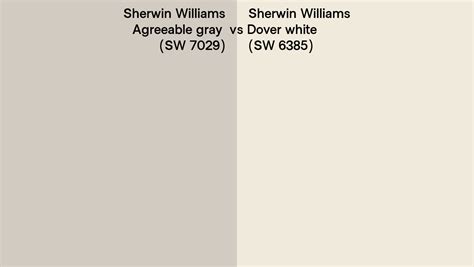 Sherwin Williams Agreeable Gray Vs Dover White Side By Side Comparison