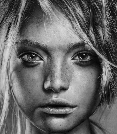 Mesmerizing Hyper Realistic Pencil Portraits