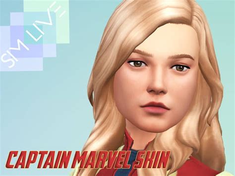 Carol Denvers Skin Detail In Color Maxis Match Sims 4 Mod Download Free