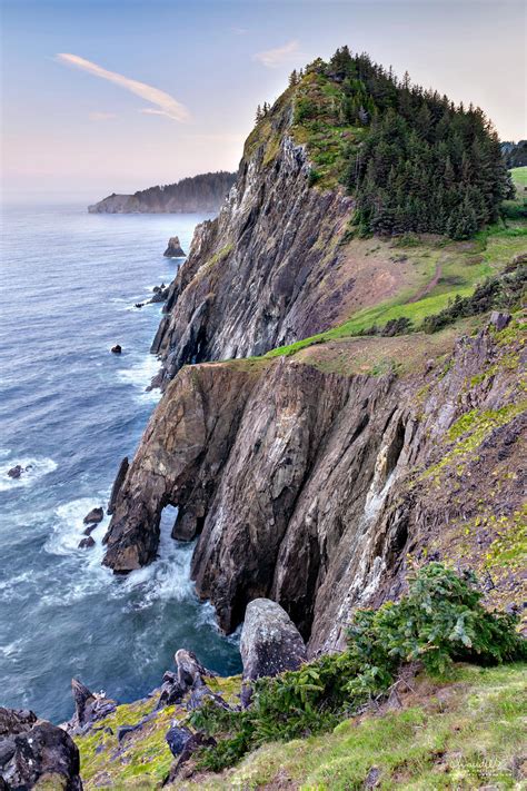 Sea Cliffs of Neahkahnie Mountain Along Oregon North Coast - Oregon