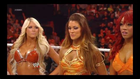 Kelly Kelly Alicia Fox Eve And Tamina Vs Beth Phoenix Natalya And The Bella Twins Youtube