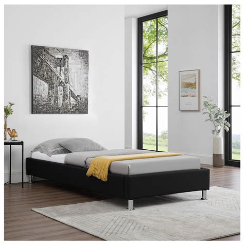Futonbett LAREDO 90x200 cm inkl. Lattenrost in schwarz | CARO-Möbel