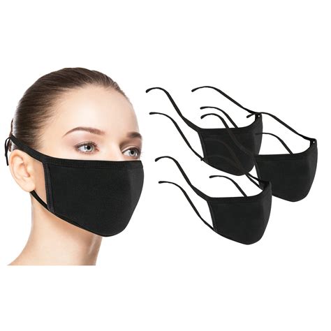 100 Cotton Reusable Face Masks With Adjustable Straps 6 Pack Tanga