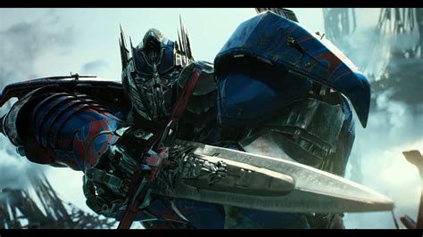 Transformers 5 El Ultimo Caballero Optimus Prime Vs Infernocus Youtube