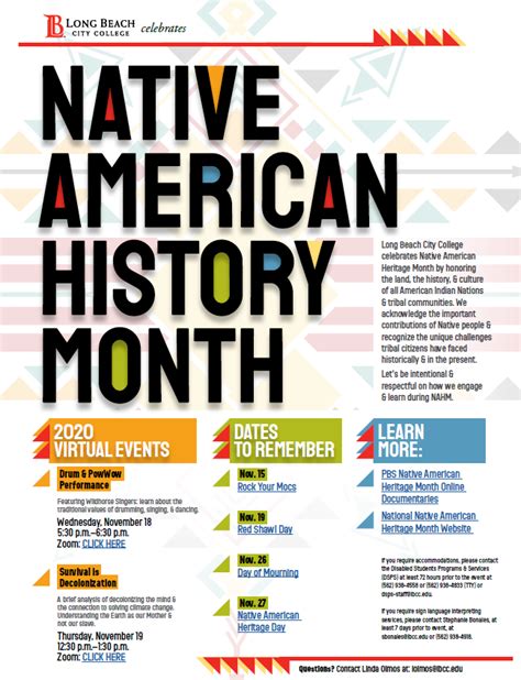 Native American History Month Long Beach City College