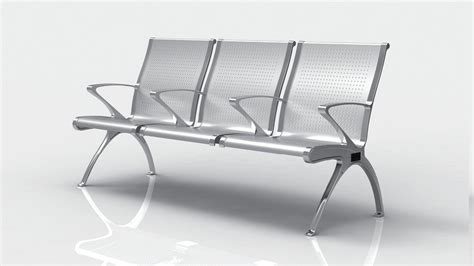 Silver Ss Three Seater Waiting Chair For Hospital At Rs In Mumbai