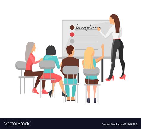 Business Training For Workers Royalty Free Vector Image