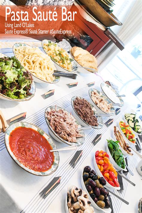 Easy but impressive dinner party recipe ideas for entertaining friends, including starters, mains and desserts. Pasta Bar Quick Dinner Ideas/Recipes