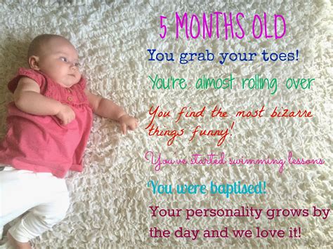 Your baby is five months old! 5 Months (20 Weeks) Old - Baby Update