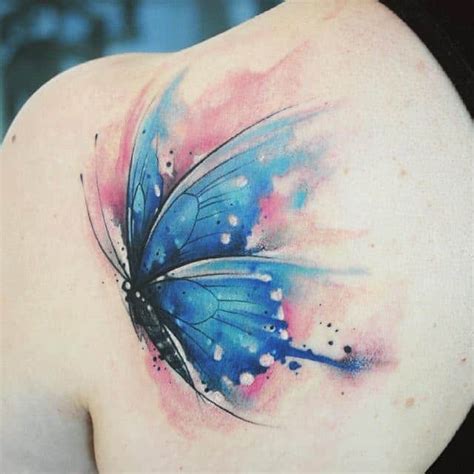 25 Extremely Cool Butterfly Watercolor Tattoo Ideas