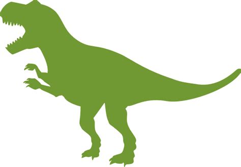 Dinosaur Silhouette Trex Dino Free Svg File Svg Heart