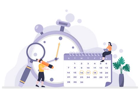 Premium Planning Schedule Or Time Management Illustration Pack From