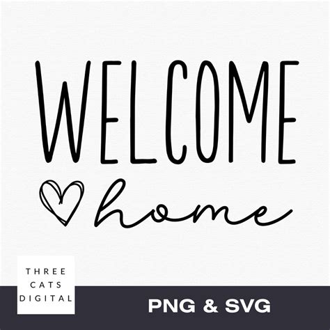 Welcome Home Svg Welcome Sign Svg Doormat Sign Svg Welcome Etsy