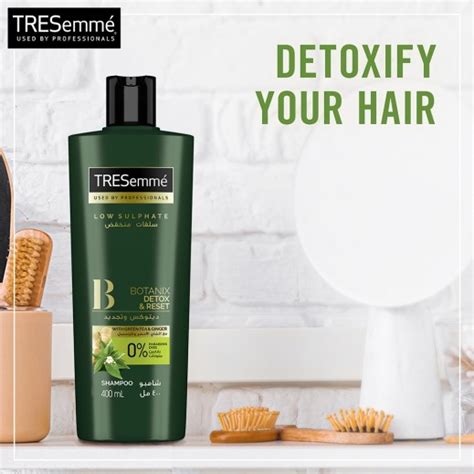 Buy Tresemmé Natural Detox Shampoo With Green Tea And Ginger 400 Ml