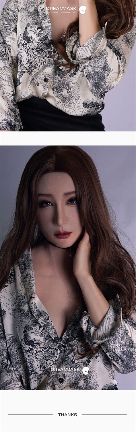 m16 oriental realistic human crossdress silicone full head female kigurumi cosplay dms mask