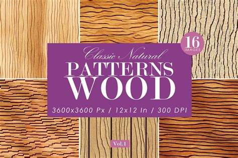 Natural Wood Patterns Set 1 Graphic By Artistmef · Creative Fabrica