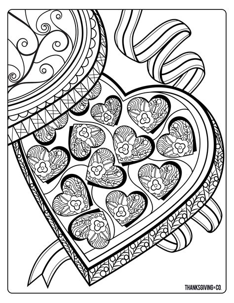 Free Printable Valentine Coloring Pages For Adults