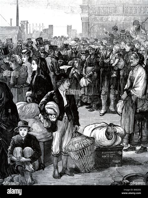 British Immigrants From Liverpool Arrive In New York In The Mid