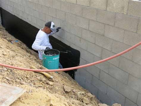 Modern Exterior Cinder Block Waterproofing For Small Space Exterior