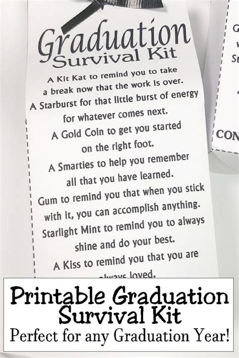 Graduation Survival Kit Diy Party Mom