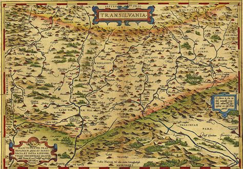 Antique Map Of Transylvania Romania Photograph By Steve Estvanik Pixels