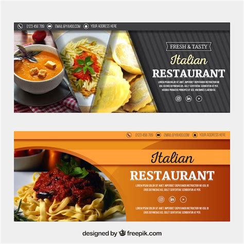 Restaurant Banner Vectors Photos And Psd Files Free Download