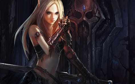 Download Wallpapers Download 1600x1200 Blondes World Of Warcraft Blood