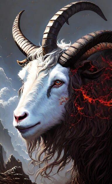 Premium Ai Image Goat Demon