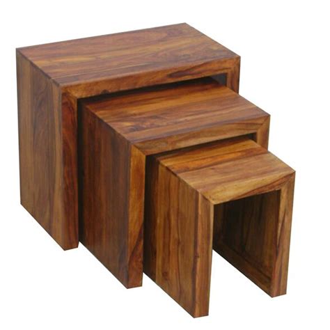 Cube Nest Tables | Wooden Nest Of Tables | Nest Of Tables