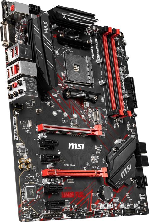 Msi B450 Gaming Plus Max Am4 Ddr4 Rgb Led Crossfire Atx Motherboard Retail
