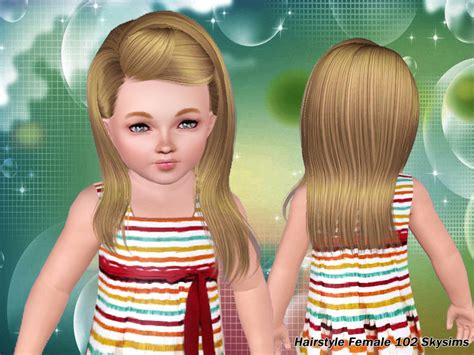 The Sims Resource Skysims Hair Toddler 102